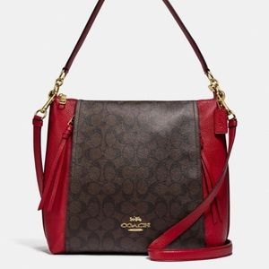 Coach Marlon Hobo In Signature Canvas